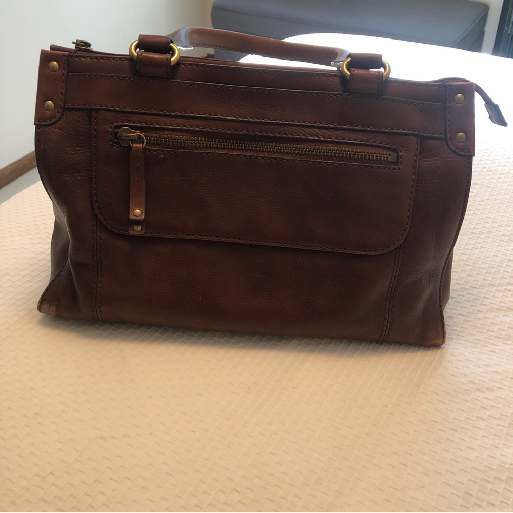Fossil Brown Leather Handbag